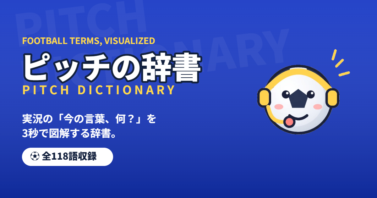 ピッチの辞書 — サッカー用語を動く戦術ボードで3秒図解するWebアプリ